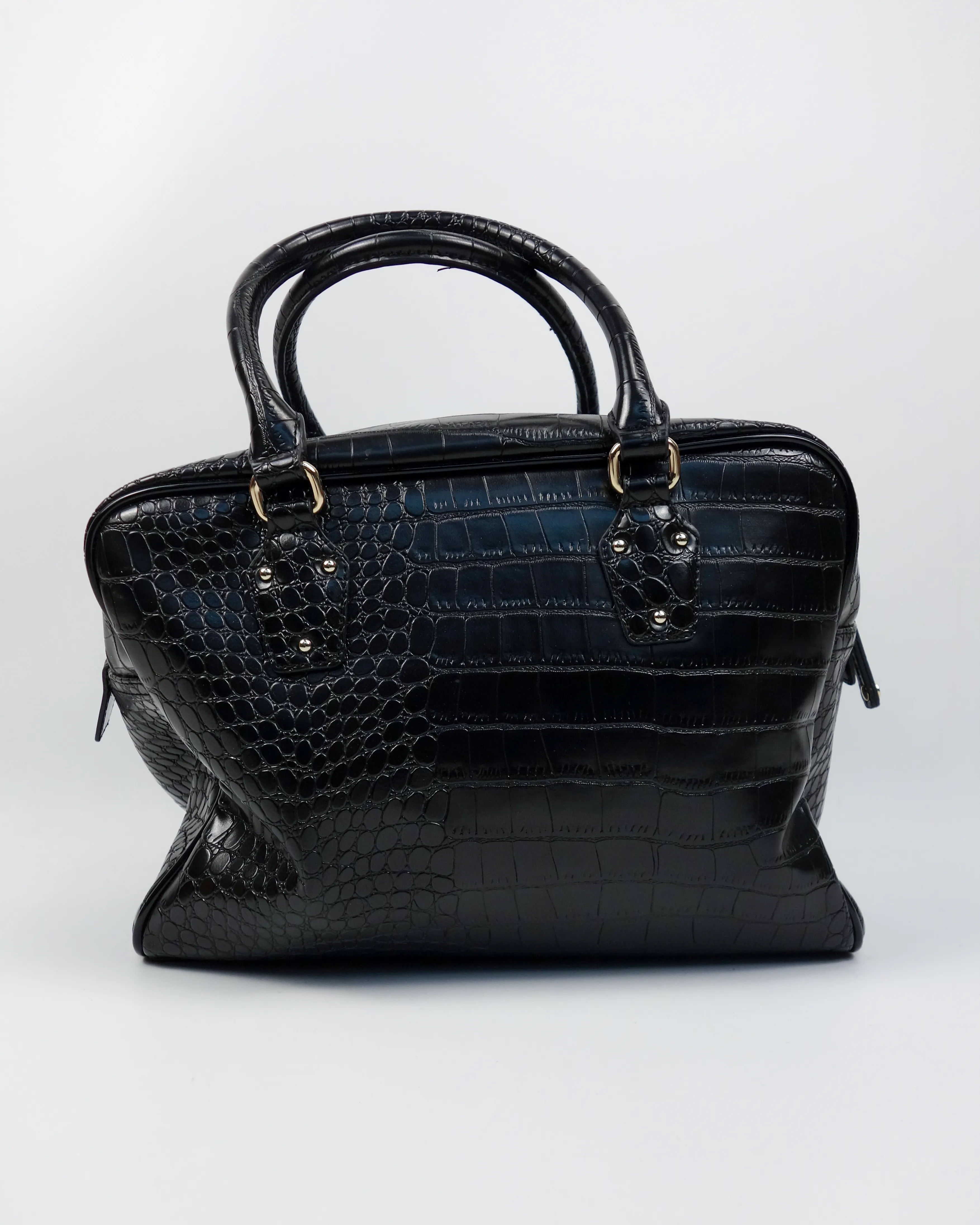 Versace Jeans Cocodrile Texture Squared Bag 2000's