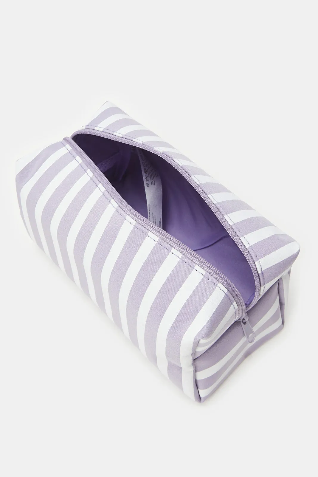 Women Lilac Printed Pouch Set (4 Piece)