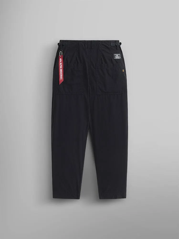 WOMEN'S BARREL LEG PANTS (BLACK)