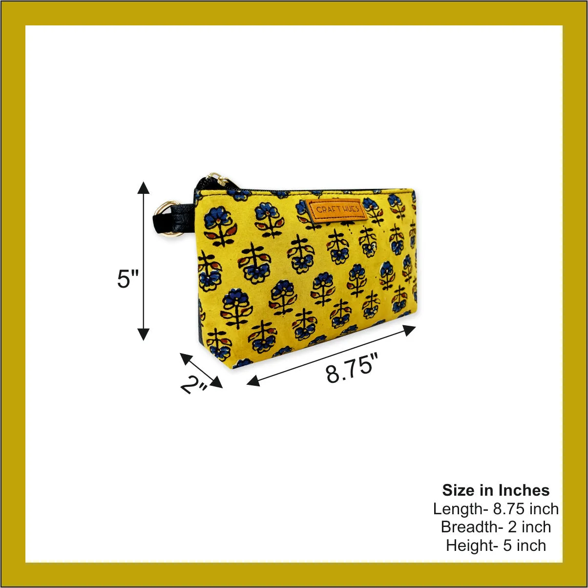 Yellow Floral Mobile Sling Bag