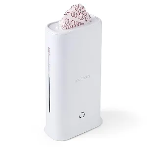 YouCopia StoraBag Space-Saving Plastic Bag Dispenser, Organizer for Kitchen Cabinet or Pantry Storage, One-Size, Speckled White